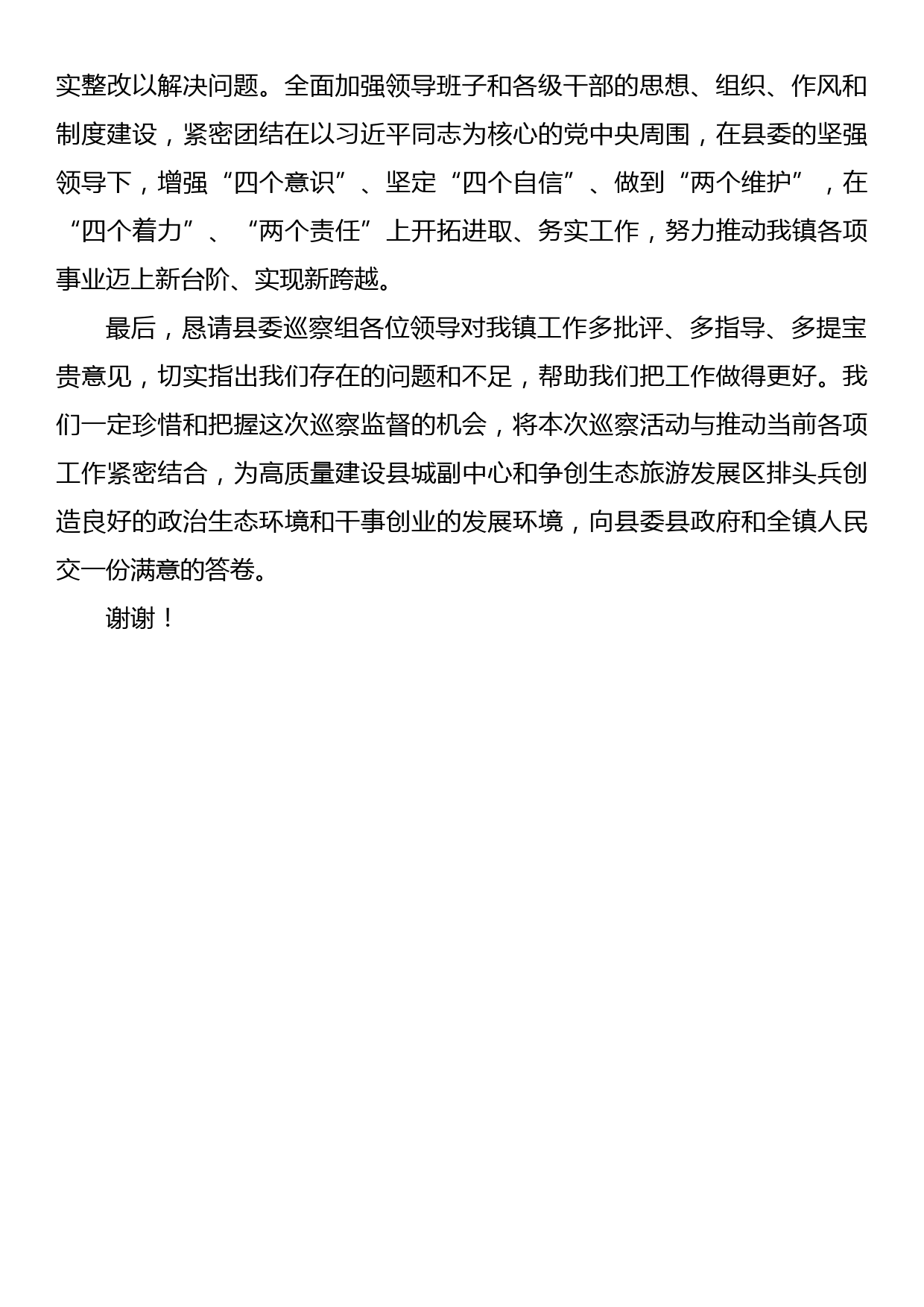 关于巡察工作的表态性发言_第3页