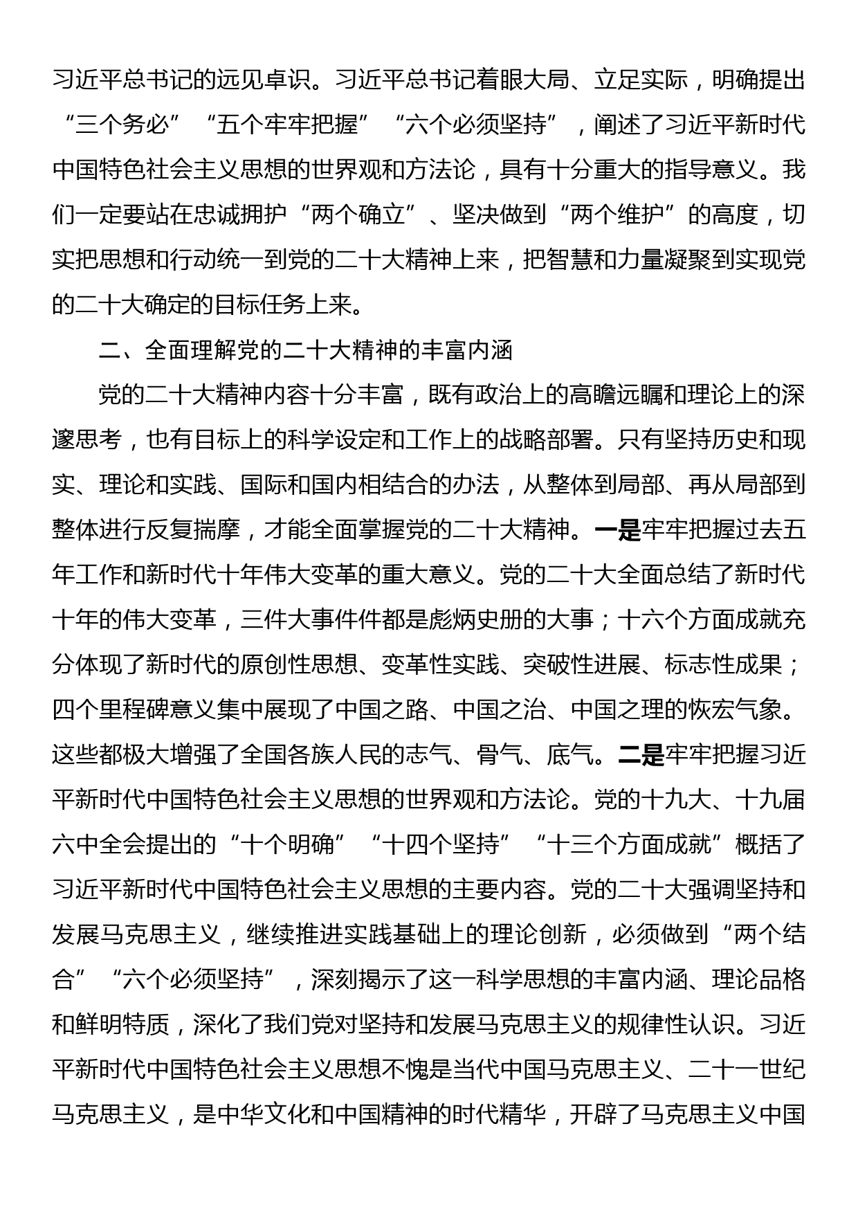 县委副书记、县长学习党的二十大精神发言_第2页