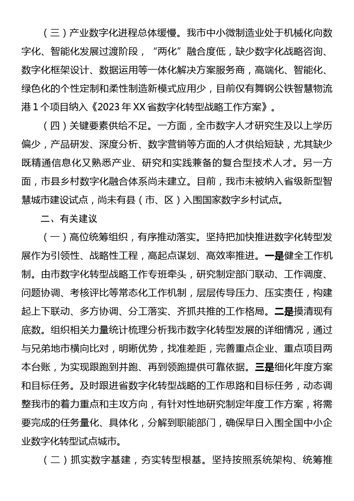 XX代表市政协经济委员会的发言：加快数字化转型 打造发展新引擎_第3页