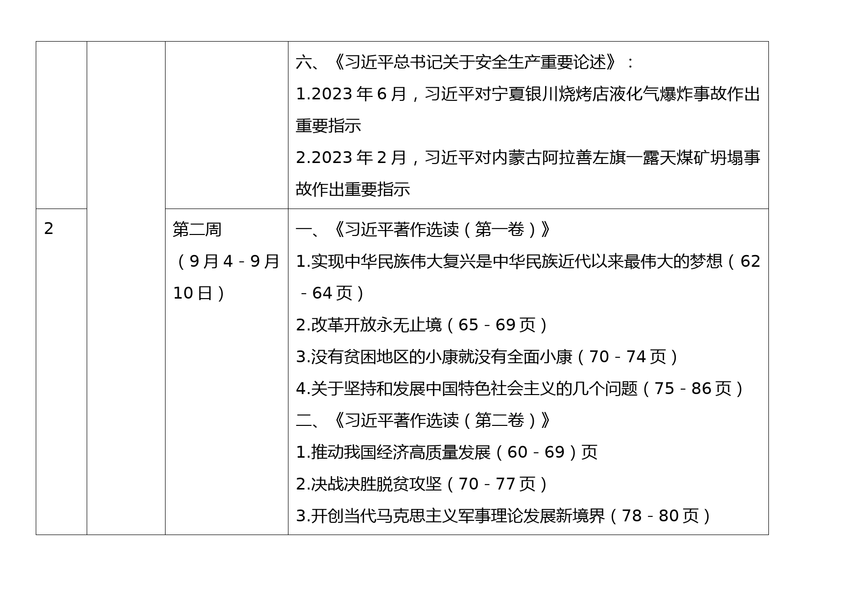 XXX党支部学习贯彻2023年主题教育配发书籍学习计划_第3页