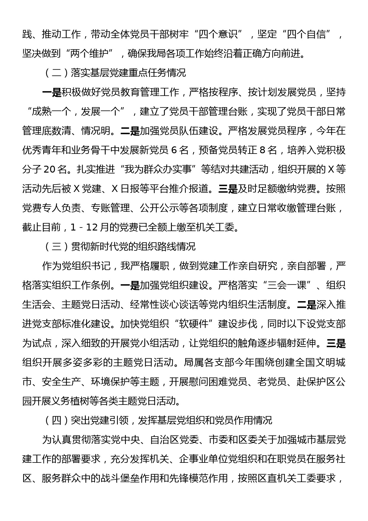 2023年党组织书记抓党建工作述职报告_第2页