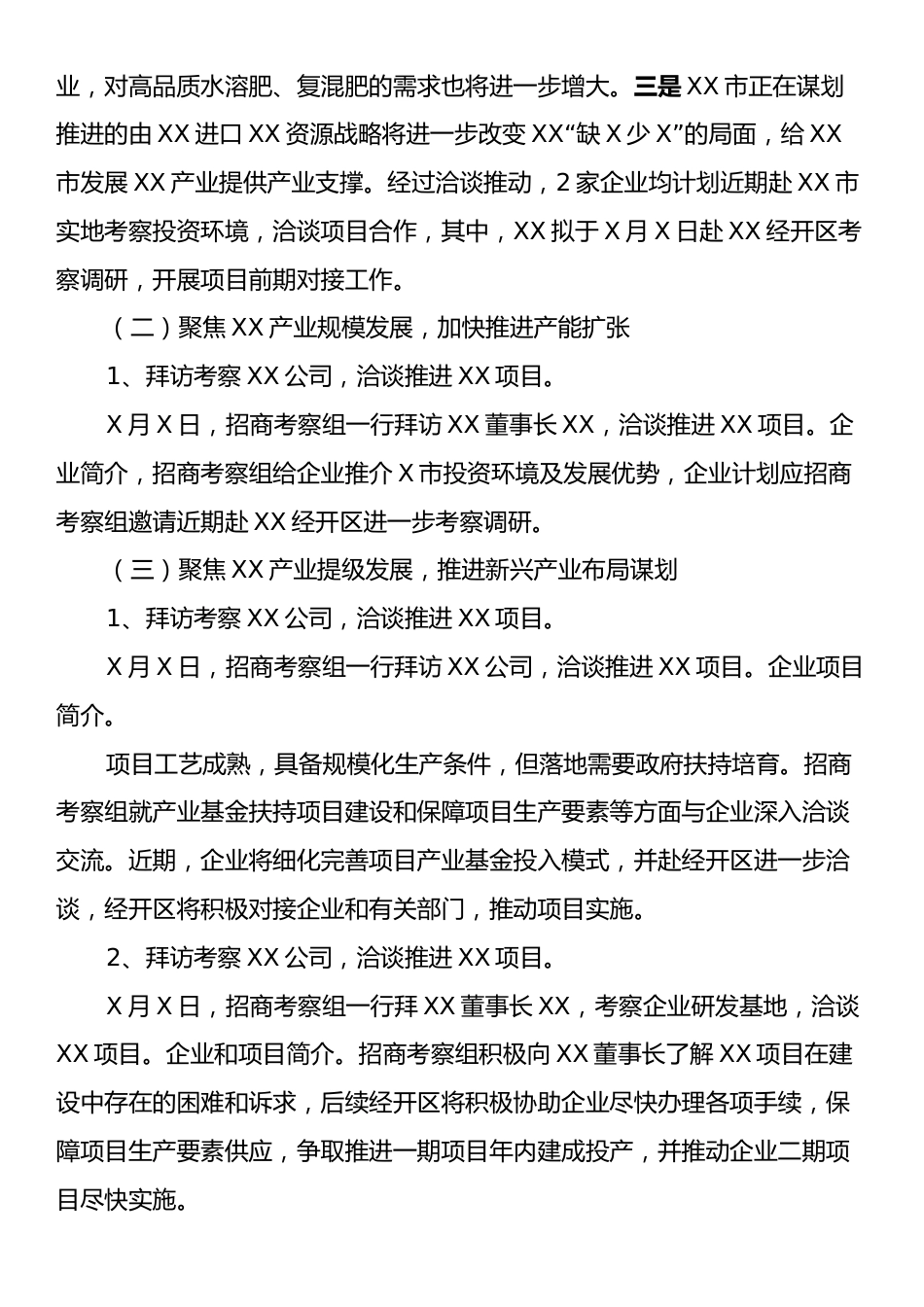 关于xx市领导外出招商引资考察的专题报告.docx_第2页