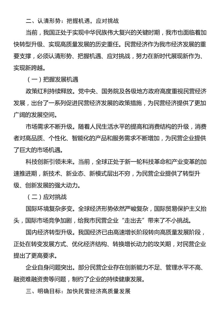 在全市加快民营经济高质量发展推进大会上的讲话.docx_第2页