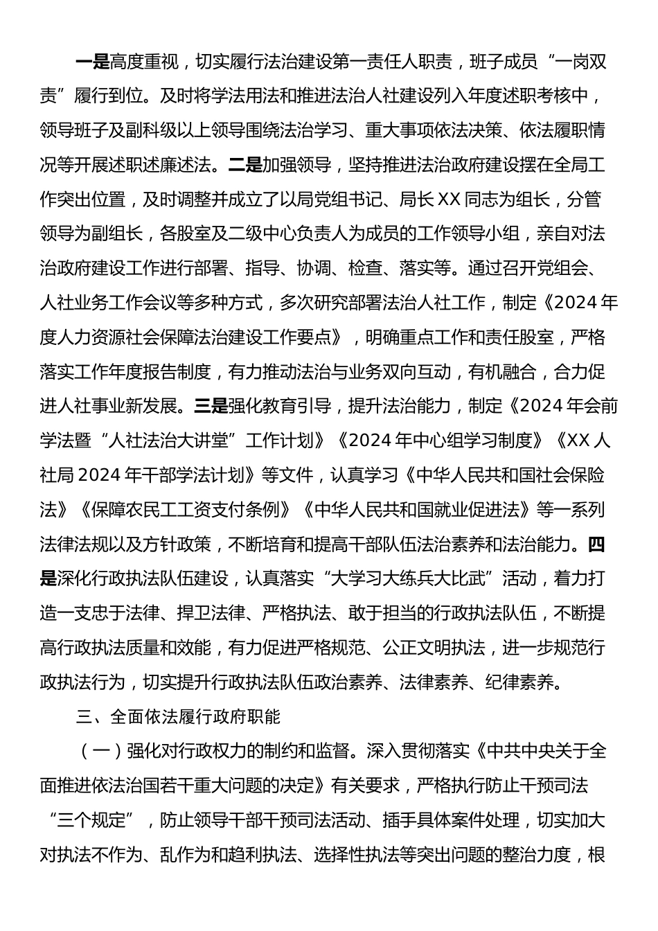 关于2024年法治政府建设工作总结的报告.docx_第2页