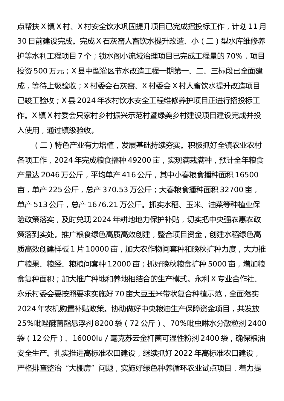 X镇人民政府2024年工作总结和2025年工作计划.docx_第2页