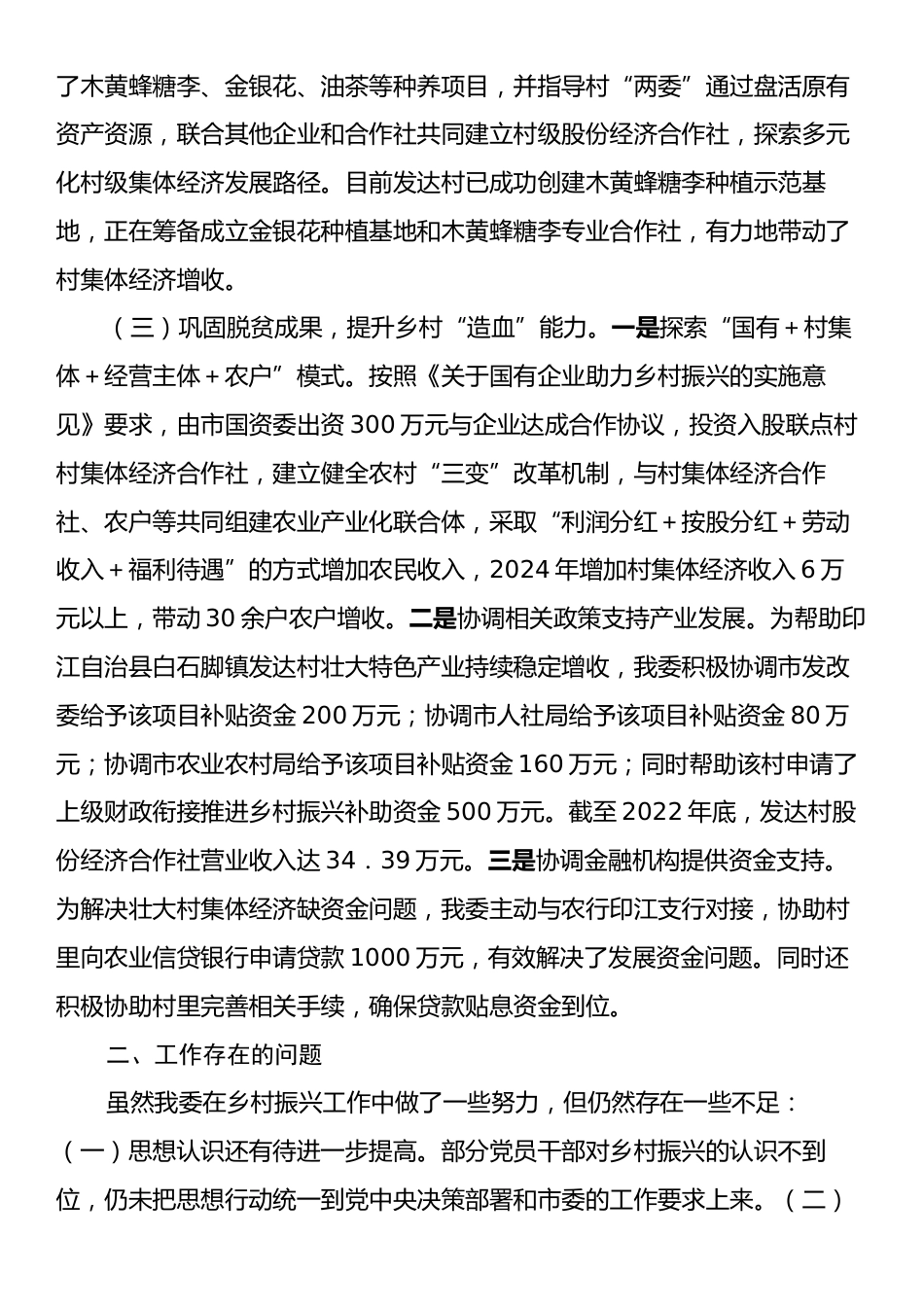 市国资委党委2024年乡村振兴工作情况总结及下一步工作计划.docx_第2页