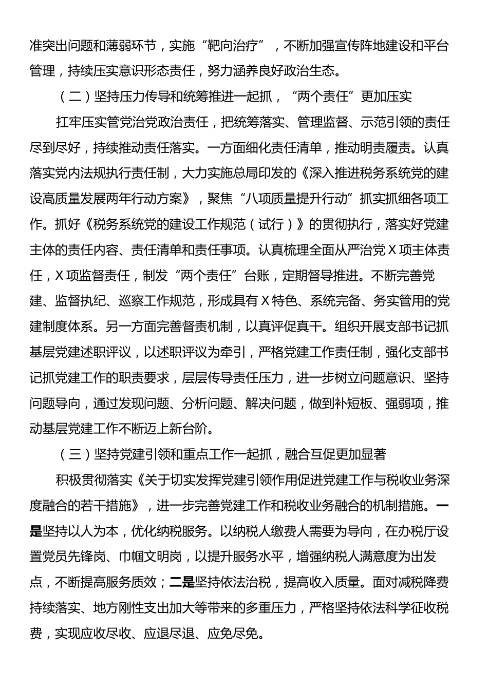 税务局2024年全面从严治党工作总结及2025年工作谋划.docx_第2页