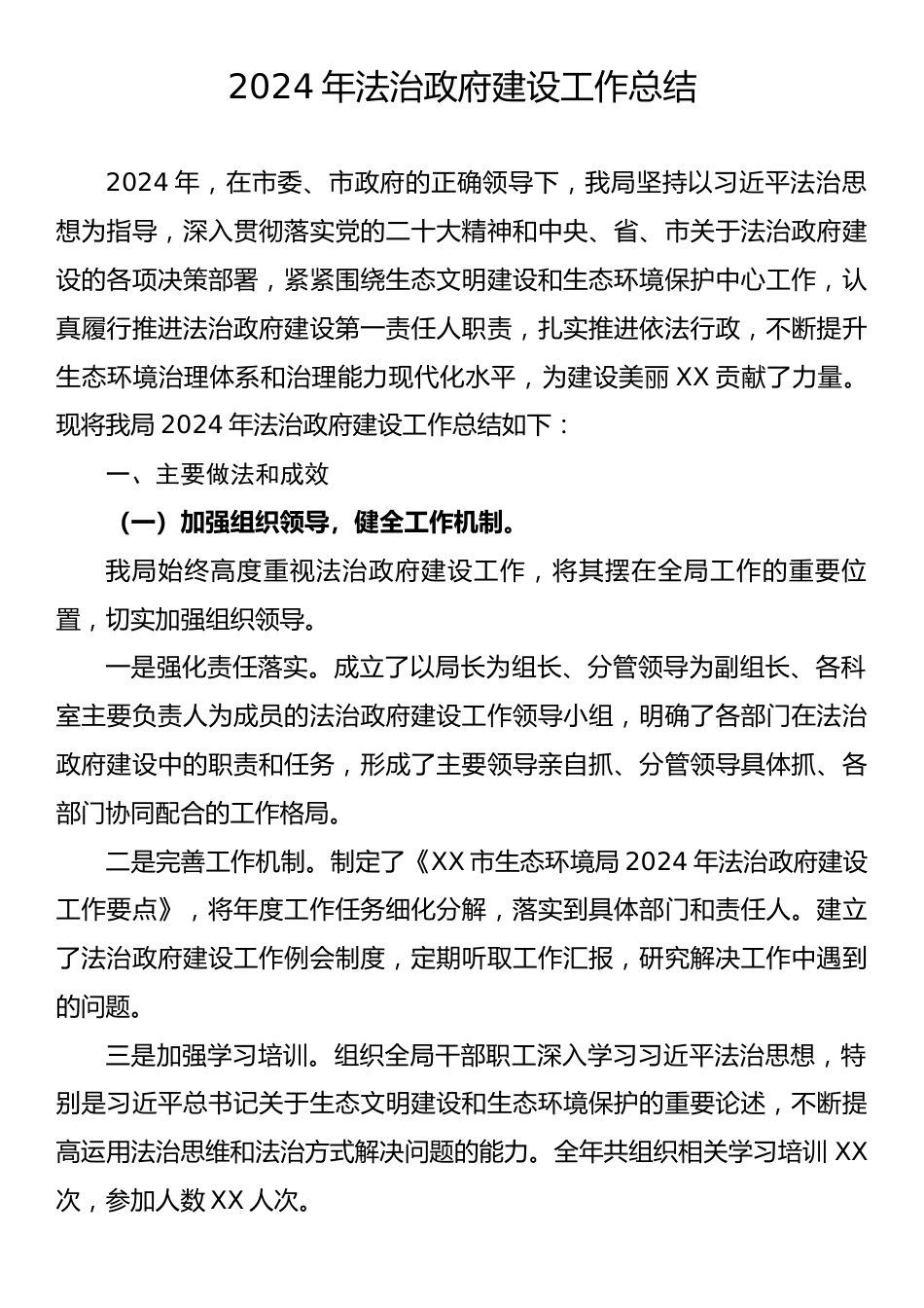 2024年法治政府建设工作总结.docx_第1页