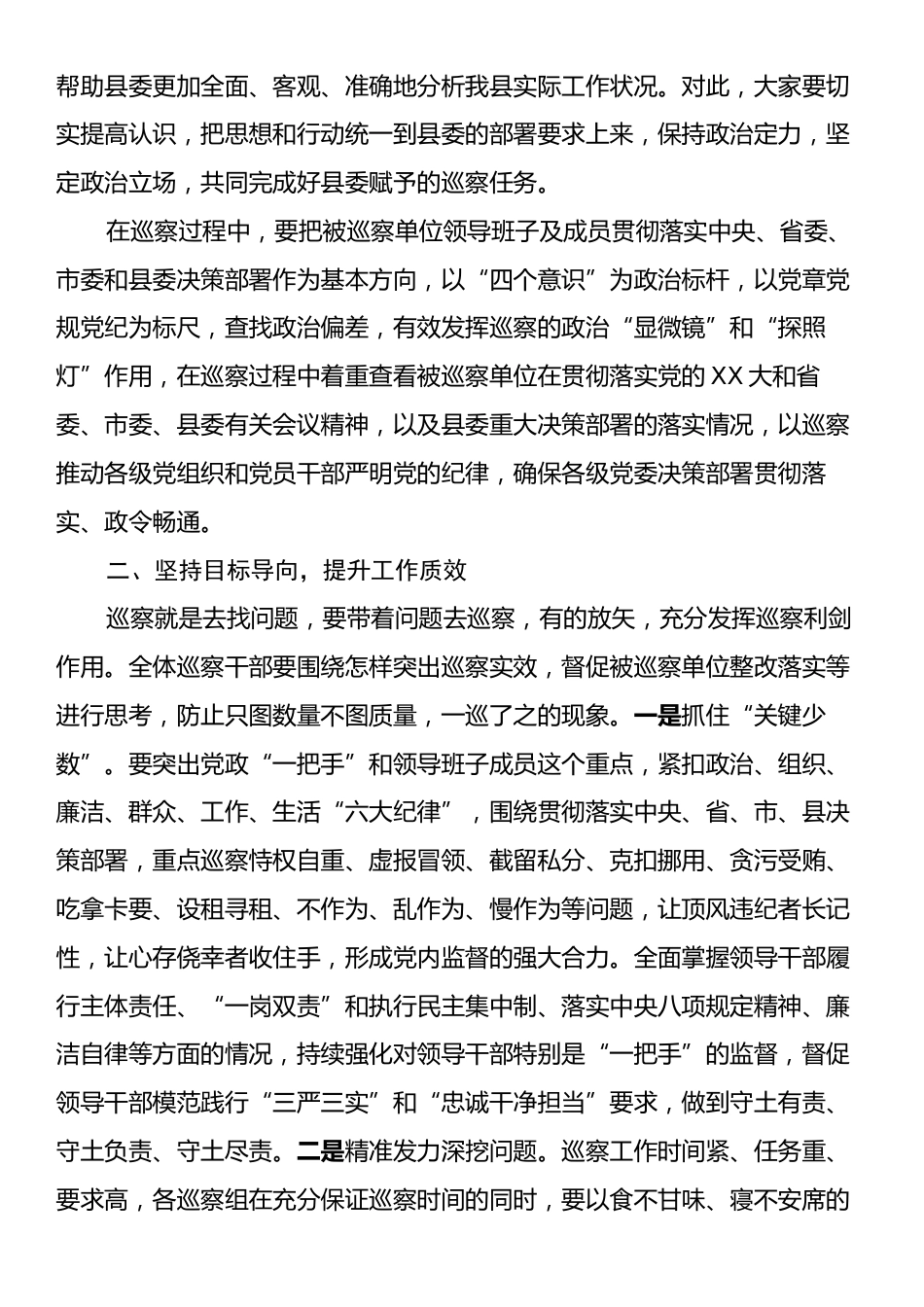 在乡村振兴领域专项巡察工作汇报会上的讲话.docx_第2页