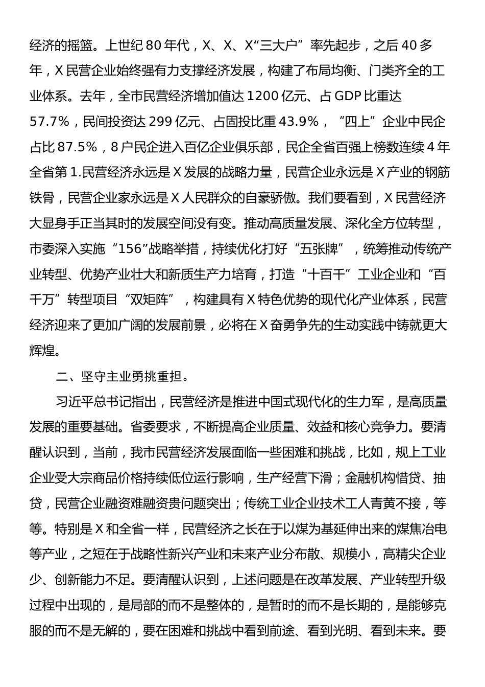 在全市民营企业座谈会上的讲话.docx_第2页