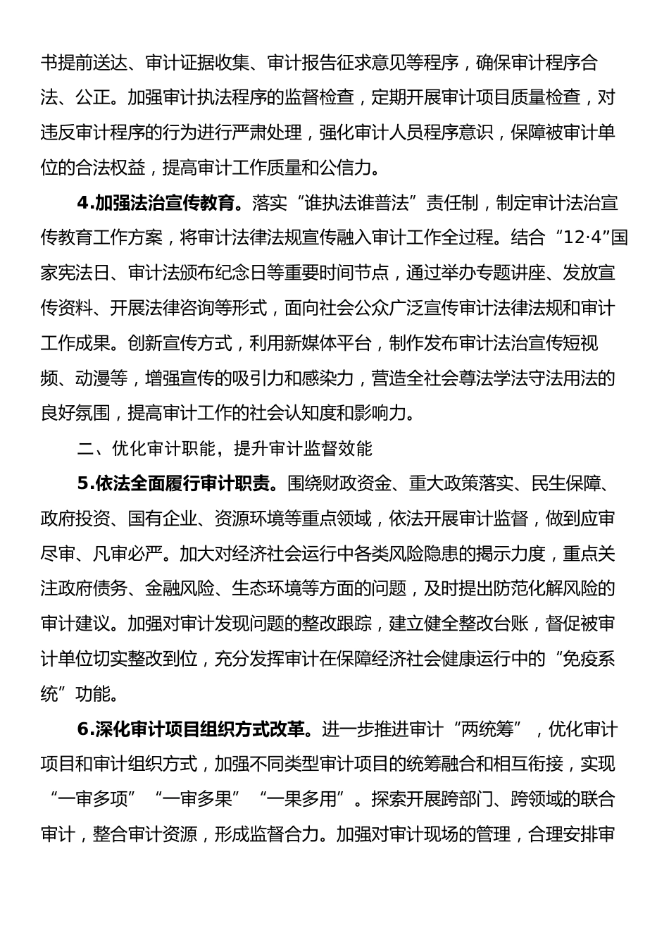 XX市审计局2025年法治政府建设工作要点.docx_第2页