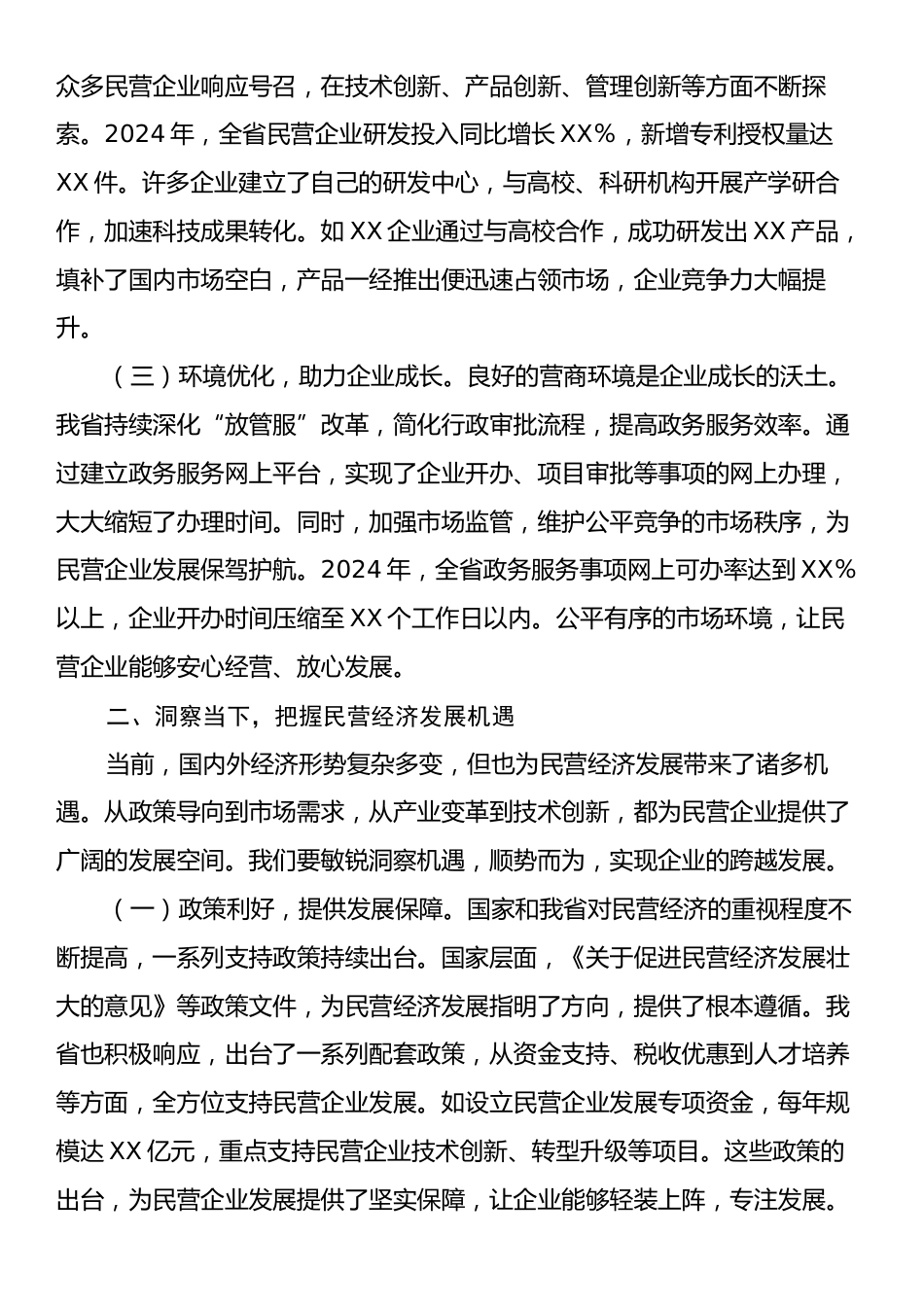 在2025年发展改革委民营企业座谈会上的讲话.docx_第2页