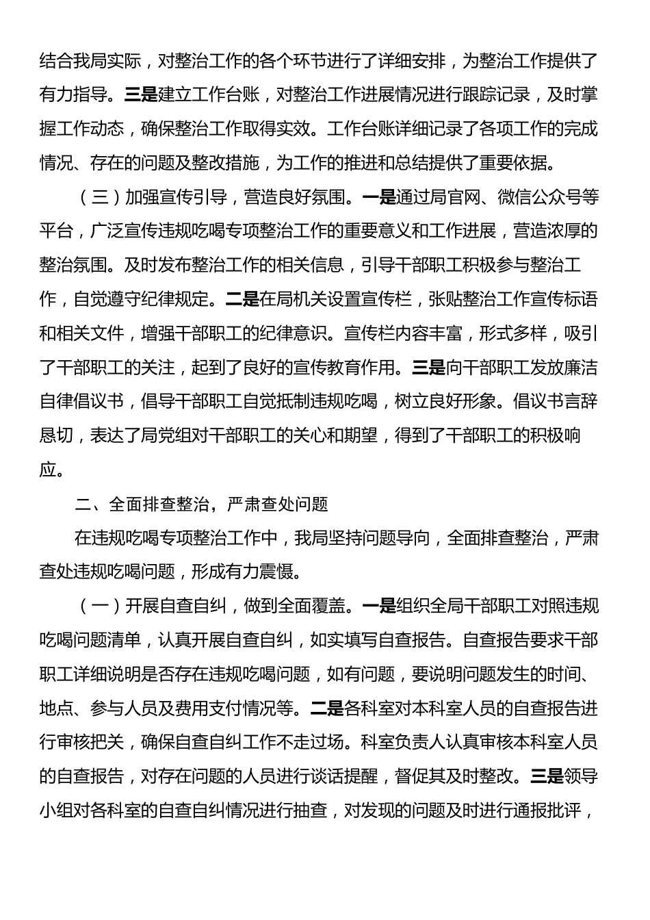 市审计局关于违规吃喝专项整治工作进展情况汇报.docx_第2页