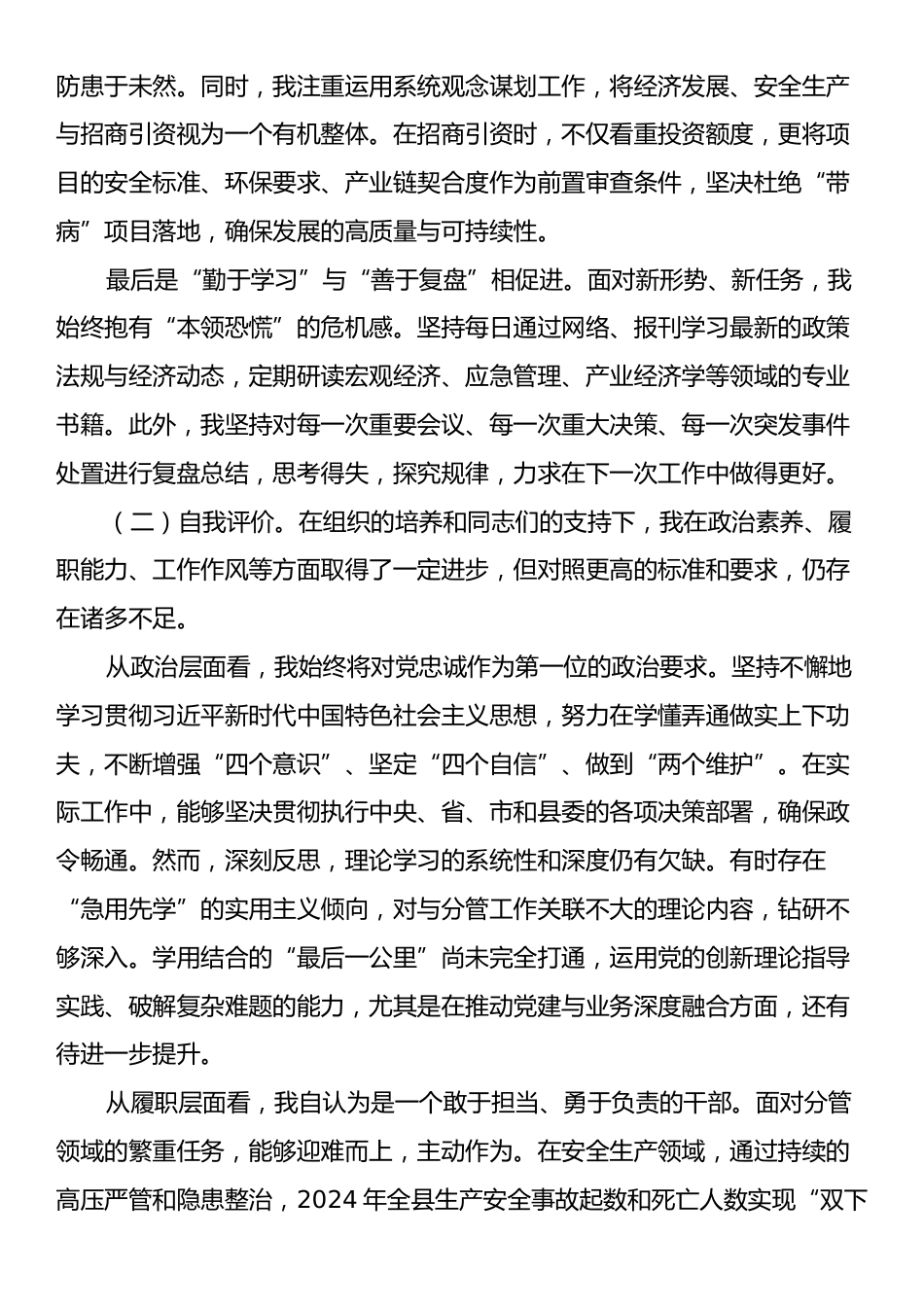 县常务副县长政治自画像报告.docx_第2页