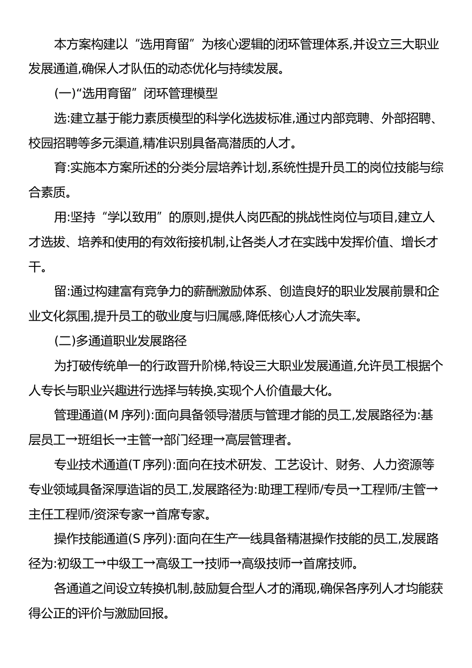 XX公司人才培养体系建设方案.docx_第2页