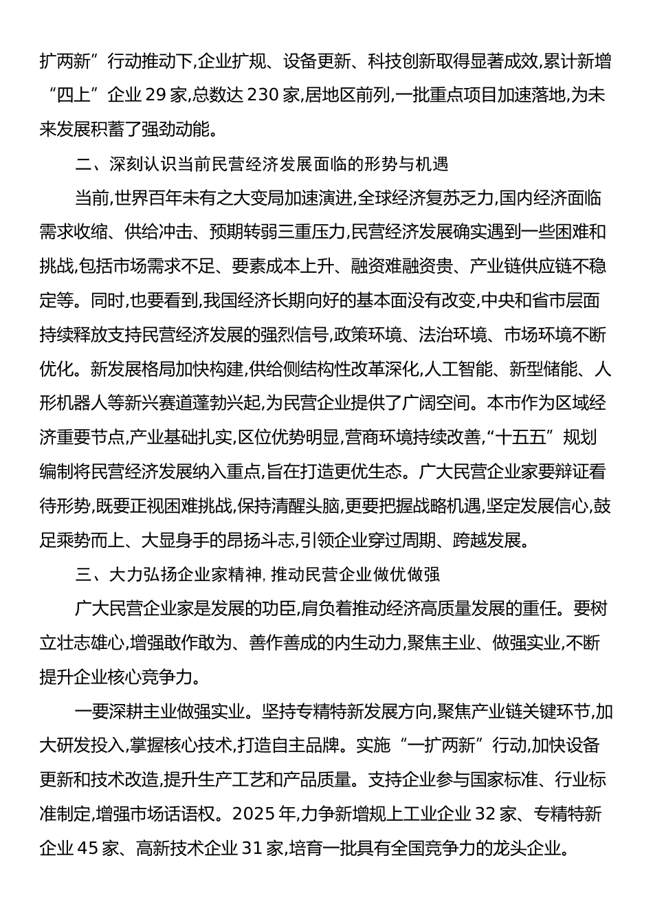 在XX市全市民营企业座谈会上的讲话.docx_第2页