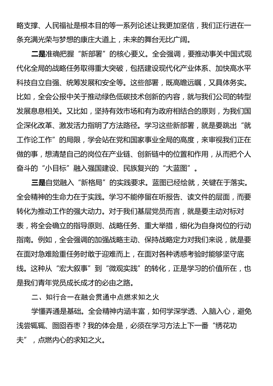 青年干部学习党的二十届四中全会精神心得体会.docx_第2页