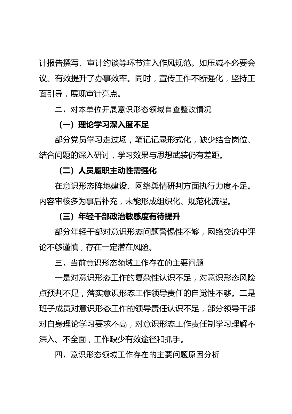 审计局2025年意识形态工作分析研判报告.docx_第2页